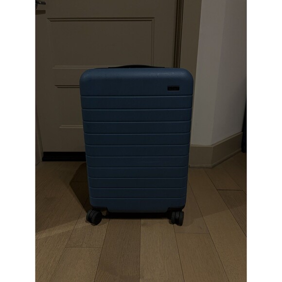 AWAY BIGGER CARRY ON FLEX Spinner Roller Bag Suitcase Luggage Coast Blue 22” - Picture 9 of 16